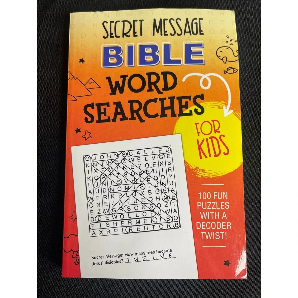 Secret Message Bible Word Searches for Kids Shiloh Kidz 100 Puzzles